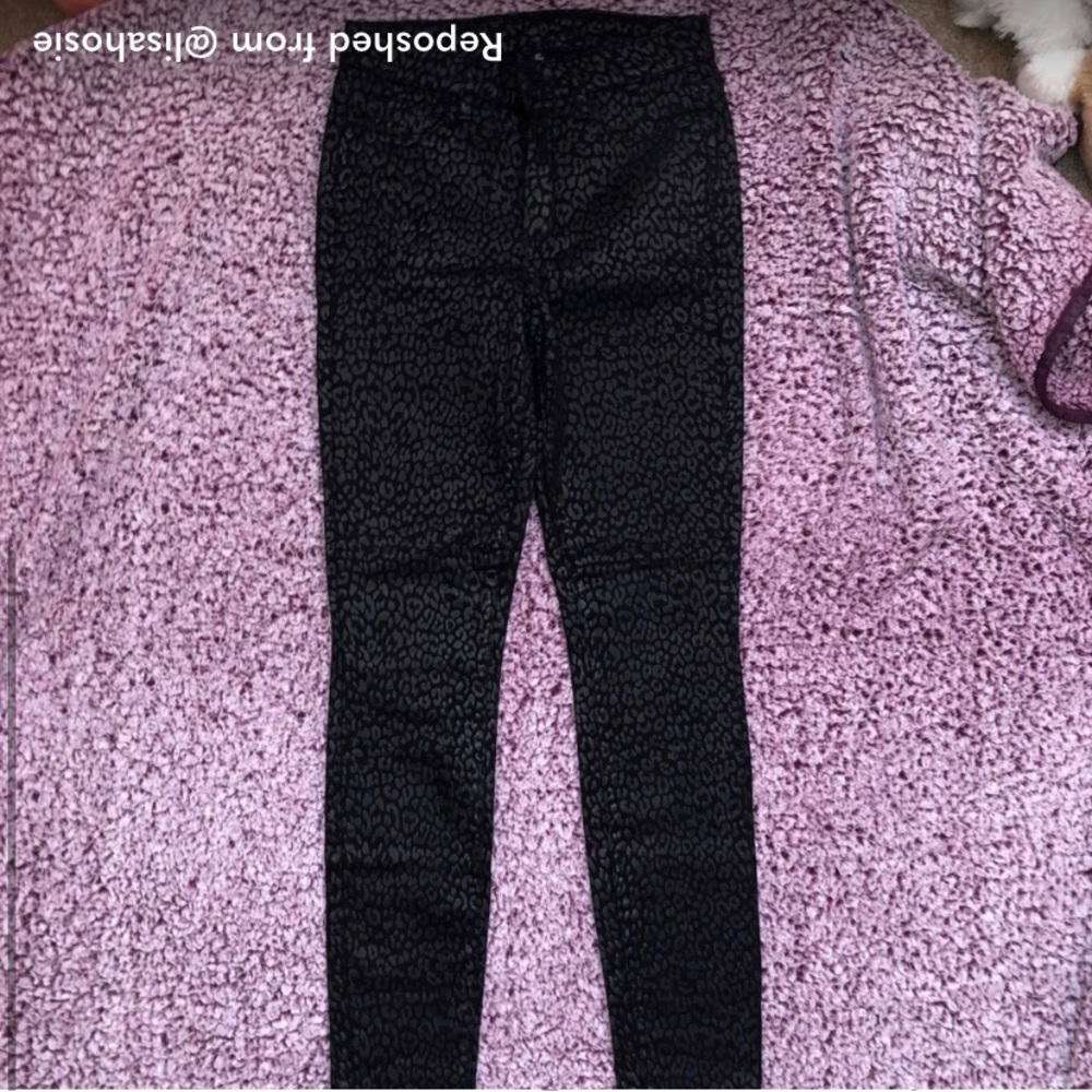 Rwtl$200 Black Cheetah print Paige jeans